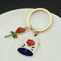 Studio Ghibli Faceless Man Cherry Blossom Mount Fuji Keychain Cartoon Pendant