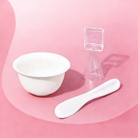 DIY Facial Mask Mixing Bowl Set with Applicator and Measuring Cup