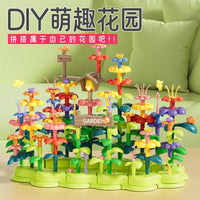 Creative Building Block Flower Toy Set for Kids - Educational DIY Garden Assembly Toy