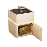 Smart Bedside Table Safe with Wireless Charging, Multifunctional Nightstand Storage Cabinet for Bedroom