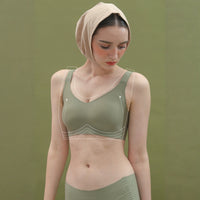 Jelly Underwear Women's Thin Anti-Sagging Wireless Bra for Large Busts, Side Support, Minimizing, Seamless, Sports Plus Size