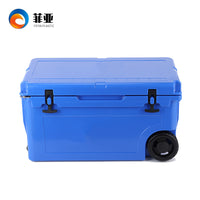 55L Wheeled Insulated Cooler Box for Outdoor Camping, Commercial, Home Food Storage, and Travel