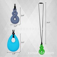 Teardrop Chewable Sensory Necklace for Autism ADHD Oral Motor Kids - 4 Pack