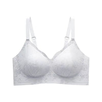 Wireless Embroidered Jacquard Push-Up Bra with Soft Support