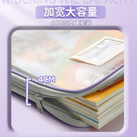Subject Classification Document Bag for Students, Zippered File Organizer for Papers and Books