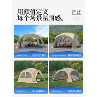 Explorer Dome Canopy Tent for Outdoor Camping, Titanium Silver Sunshade Rainproof Car Tail Tent