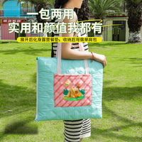 Portable 2-in-1 Backpack Picnic Blanket, Thickened Moisture-proof Beach Camping Mat
