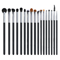 17-Piece Eye Makeup Brush Set for Detailed Eyeshadow and Under-Eye Application
