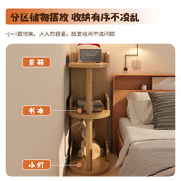 Modern Minimalist Bedside Table, Narrow Nightstand with Storage, Small End Table for Bedroom, Simple Mini Shelf