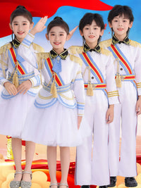 Children's Flag Bearer Uniform Set for School Performances, Honor Guard, and Marching Bands