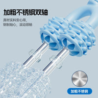 Dual-Row 8-Bead Muscle Roller Stick for Legs and Body, Yoga Massage Tool for Fitness and Relaxation