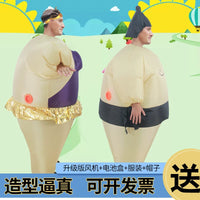 Inflatable Sumo Wrestler Costume for Adults - Halloween & Party Fancy Dress