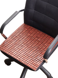 Summer Mahjong Mat Bamboo Cushion for Office Chair, Sofa, Car Seat - Breathable Cooling Pad for Students