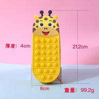 Silicone Decompression Pencil Case for Kids, Multifunctional Stationery Box