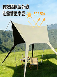 Waterproof Lightweight Hexagonal Tarp with UV Protection for Outdoor Camping