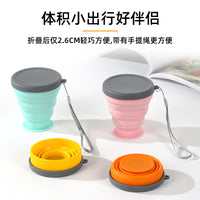 Collapsible Silicone Travel Cup Portable Folding Water Bottle for Outdoor Activities