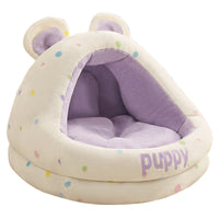Semi-Enclosed Pet Sofa Bed for Cats and Small Dogs, All Seasons