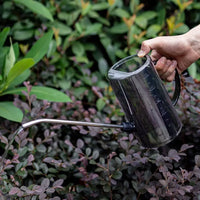 Long Spout Watering Can for Indoor Outdoor Plants, Stainless Steel or Plastic Garden Watering Pot