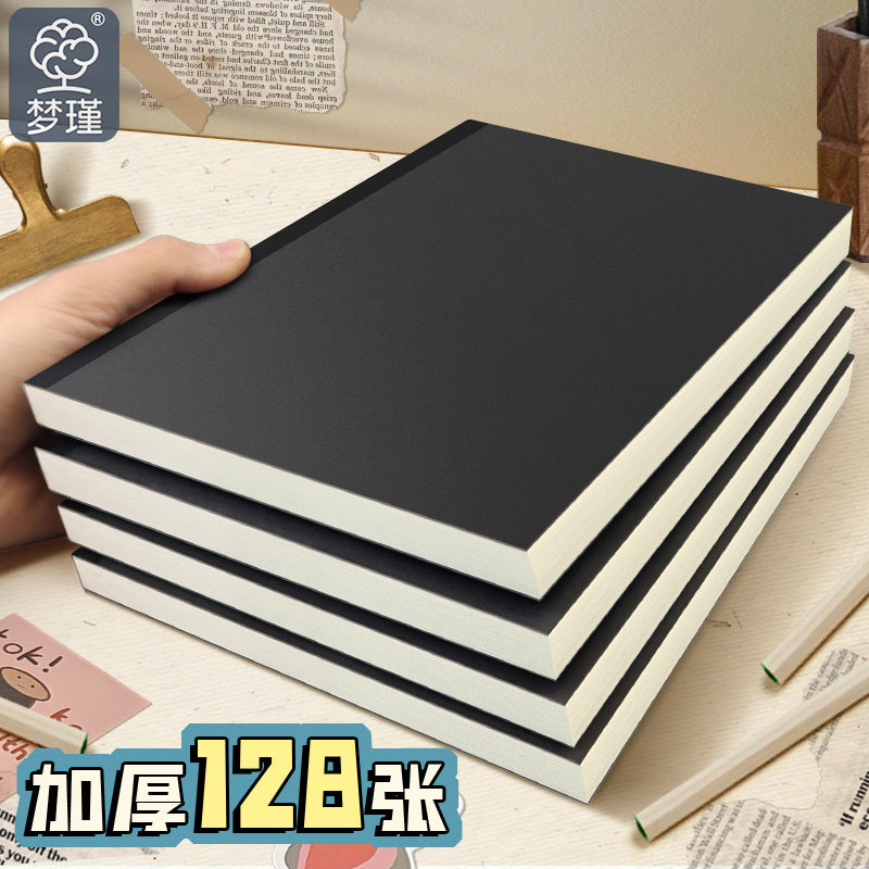 Vintage Kraft Paper Notebook B5/A5 Thick Blank/Lined Journal for Students