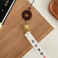 Vintage Chinese Style Wooden Wind Chime for Home and Garden Decor