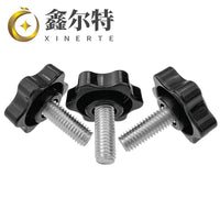 Star Knob Thumb Screw with Plastic Head and Adjustable Bolt for Industrial Applications