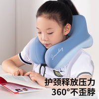 U-Shaped Nap Pillow for Students and Office, Travel Neck Support Cushion
