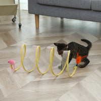 Cat Tunnel with Interactive Teaser Toys for Kittens and Cats