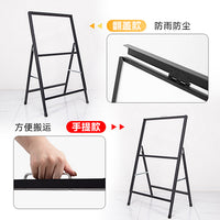 A-Frame Double-Sided Iron Poster Display Stand for Outdoor Advertising