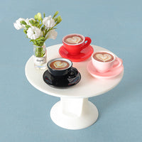 Dollhouse Miniature Coffee Table Set with Accessories