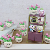 Miniature Love Tulip Potted Plant for DIY Phone Cases & Dollhouse Decor