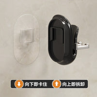 Wall-Mounted Toothbrush Holder with Drainage and Single Cup for Bathroom Organization