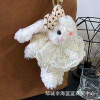 Cute Lop-Eared Bunny Plush Toy Keychain Bag Charm