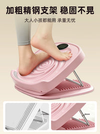 Calf Stretcher Slant Board with Twist Waist Disc, 11-Gear Adjustable Leg Stretcher for Achilles Tendonitis, Yoga, Fitness
