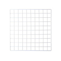 White Grid Panel Wall Display Rack for Photos and Shelves