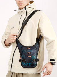 Men's Multi-functional Outdoor Crossbody Bag Running Cycling Fishing Leg Bag Casual Shoulder Pack