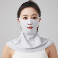 2026 New Ice Silk Half-Face Sun Protection Mask with Neck Cover for Summer Outdoor Activities
