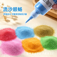 Colored Sand for Kids' DIY Art, Sand Painting, and Bottle Art - 120g Bottles