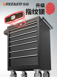 Green Forest Multi-functional Drawer Tool Cart for Auto Repair Shop, Mobile Iron Sheet Maintenance Box