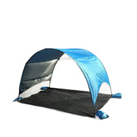 Outdoor Beach Camping Fishing Tent with Integrated Ground Mat and Sunshade