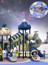 Large Outdoor Playground Slide with Swing Set for Kids, Kindergarten Water Park Equipment