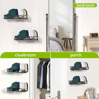 No-Drill Baseball Cap Hanger for Closet Organization, 2-Pack