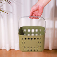 Portable Plastic Shower Caddy Basket with Handle for Bathroom Toiletries and Storage