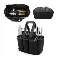 Large Capacity Oxford Cloth Tool Bag with Pockets, Multi-functional Garden Tote Organizer