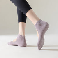 Non-Slip Yoga Pilates Socks for Women, Breathable Fitness Barre Grip Socks with Arch Support