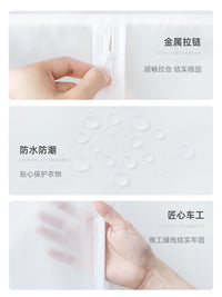 Garment Dust Cover Clothes Hanger Dustproof Bag Suit Coat Wardrobe Hanging Bag Household Three-dimensional Dust Cover