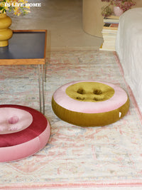 Floor Cushion Tatami Seat Pillow, Round Rebound Breathable Meditation Pad for Home
