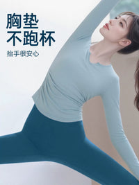 Women's Long Sleeve Seamless Yoga Set for Pilates & Training