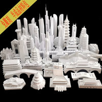 Chinese Famous Modern Landmark Ancient Architecture Handmade Paper Model 3D Puzzle Kit