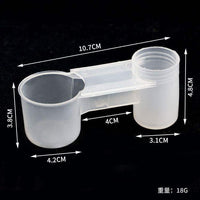 Automatic Bird Water Feeder for Parrots, Pigeons, and Other Small Birds, Double Spout Design