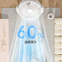 USB Rechargeable Desk Fan for Students, Dorms, Office, Portable Small Table Fan